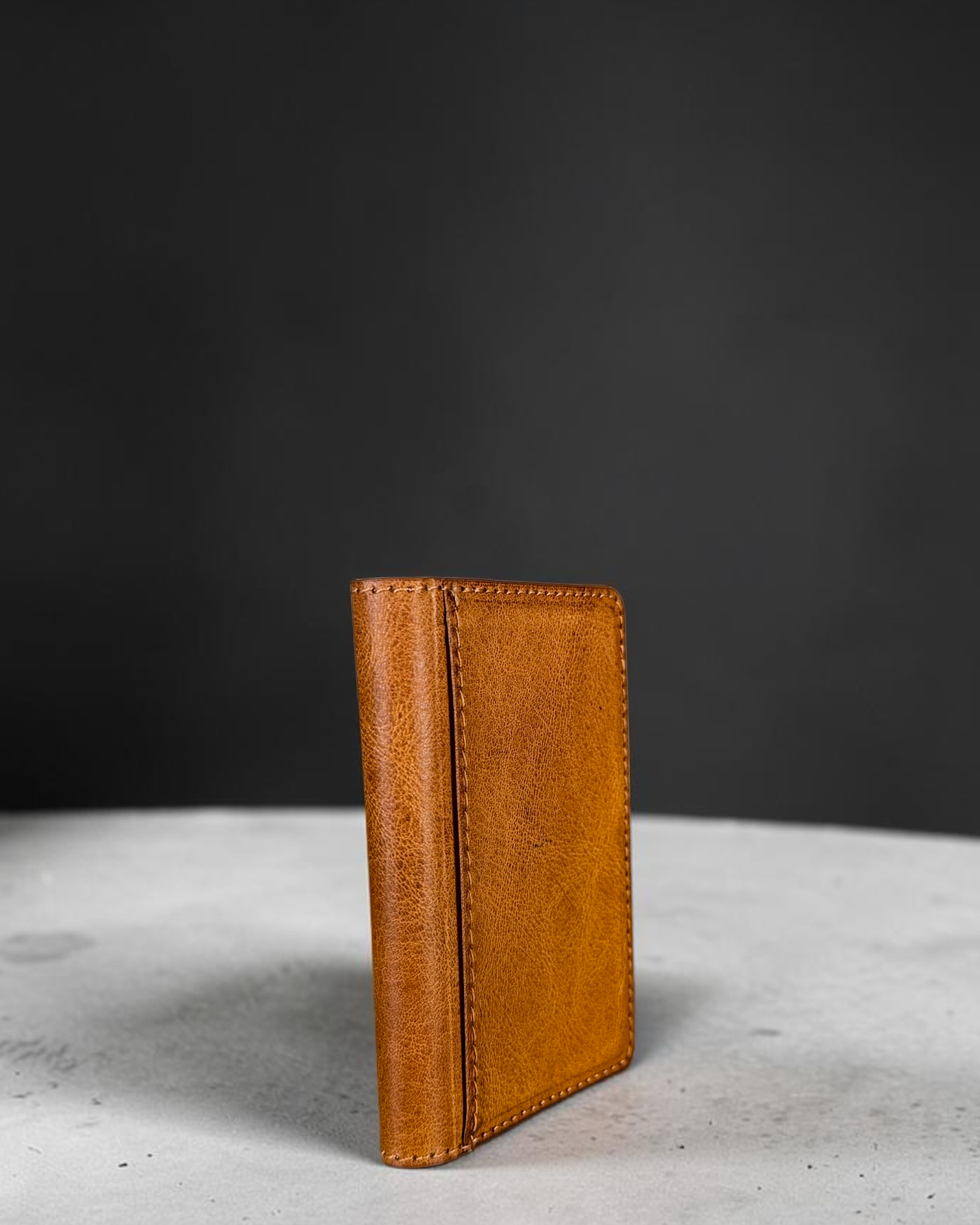 Ritorno Wallet - Siena Gold side view #Color_Siena Gold