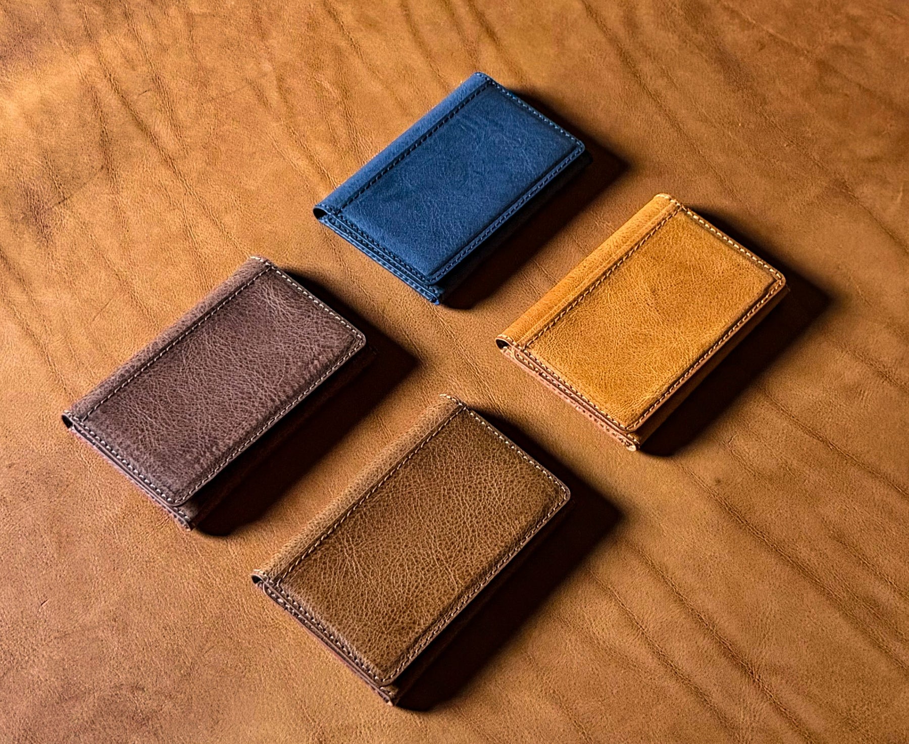 Ritorno wallets in all four leather colours